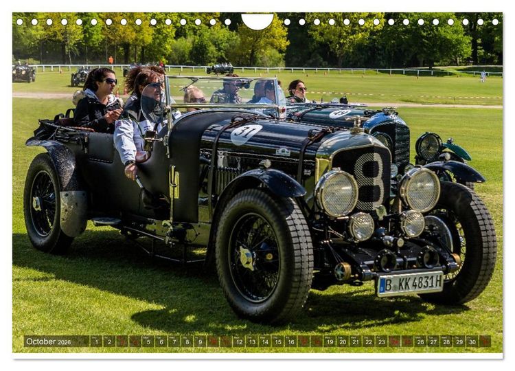 Produktbild: historical racing cars on the track (Wall Calendar 2026 DIN A4 landscape), CALVENDO 12 Month Wall Calendar