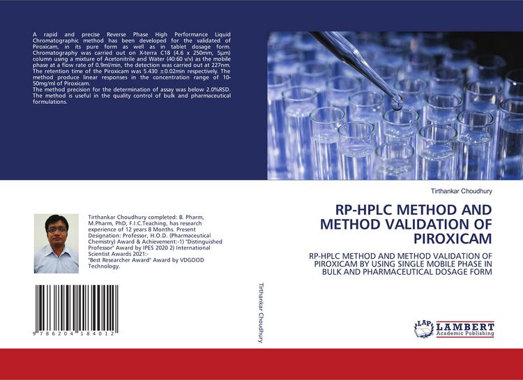 Produktbild: Rp-Hplc Method and Method Validation Of Piroxicam