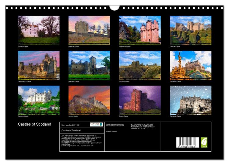 Produktbild: Castles of Scotland (Wall Calendar 2026 DIN A3 landscape), CALVENDO 12 Month Wall Calendar