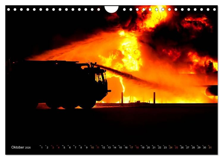 Produktbild: Feuerwehr - Leben mit der Gefahr (Wandkalender 2026 DIN A4 quer), CALVENDO Monatskalender
