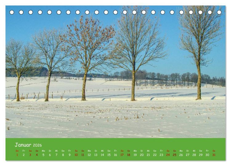 Produktbild: Bergisches Land (Tischkalender 2026 DIN A5 quer), CALVENDO Monatskalender