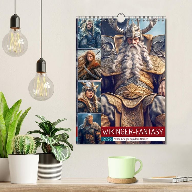 Produktbild: Wikinger-Fantasy. Wilde Krieger aus dem Norden (Wandkalender 2026 DIN A4 hoch), CALVENDO Monatskalender