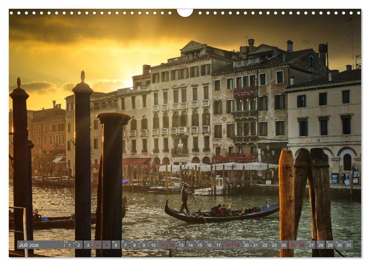Produktbild: Venedig - Die Lagunenstadt (Wandkalender 2026 DIN A3 quer), CALVENDO Monatskalender
