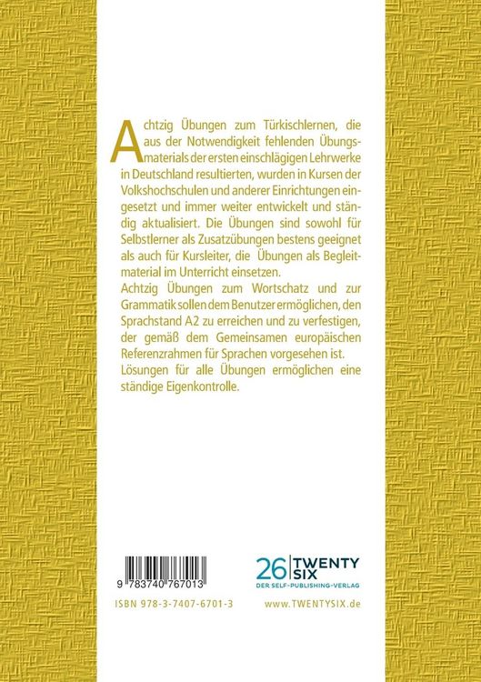 Produktbild: Achtzig &Uuml;bungen zum T&uuml;rkischlernen