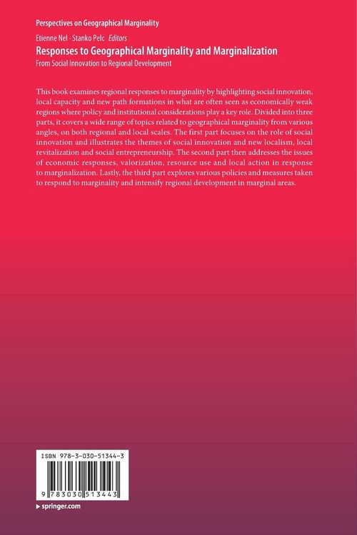 Produktbild: Responses to Geographical Marginality and Marginalization