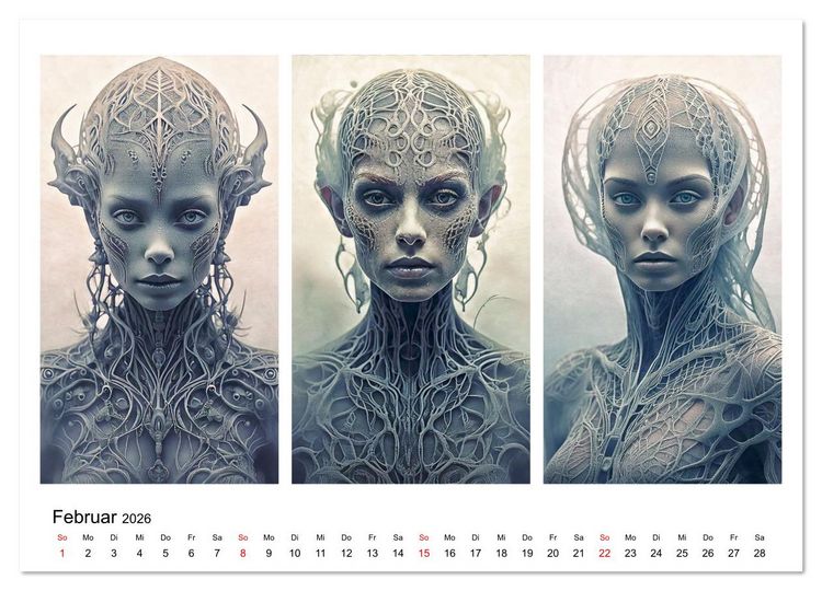 Produktbild: Dreiklang der K&ouml;pfe (Wandkalender 2026 DIN A3 quer), CALVENDO Monatskalender