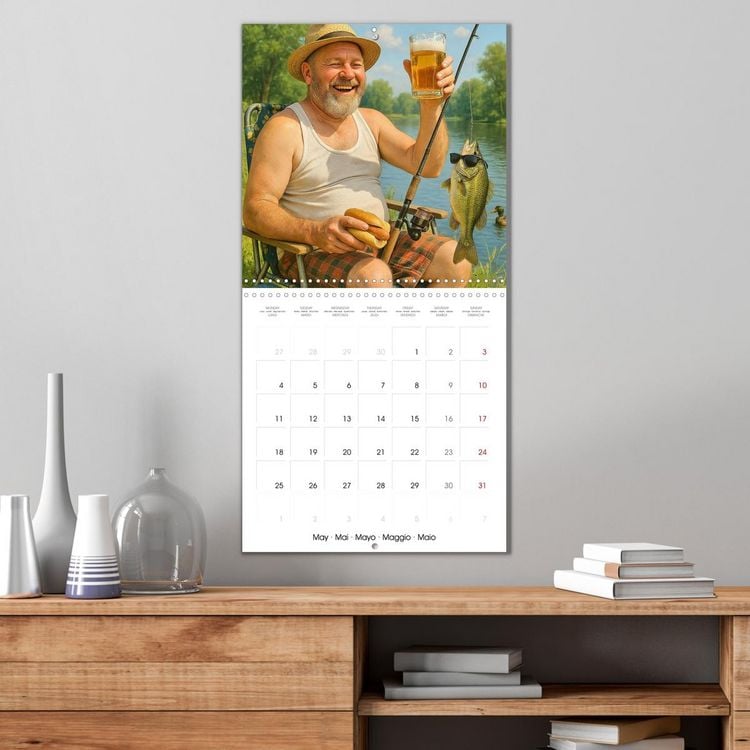 Produktbild: The Great Man Calendar. A year full of male chaos. (Wall Calendar 2026 12 &times; 12 Inch) CALVENDO 12 Month Wall Calendar
