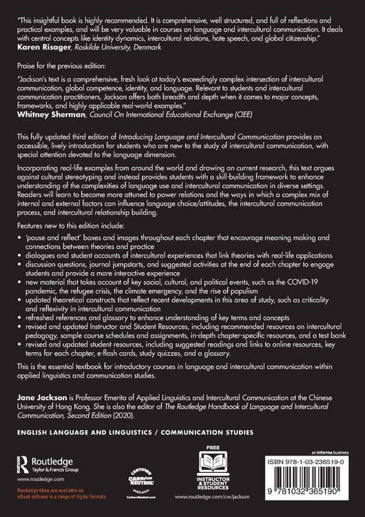 Produktbild: Introducing Language and Intercultural Communication