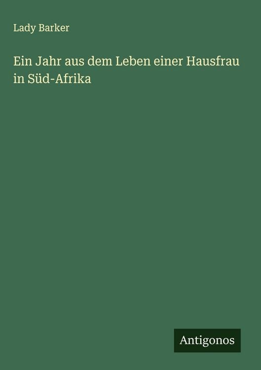 Produktbild: Ein Jahr aus dem Leben einer Hausfrau in S&uuml;d-Afrika