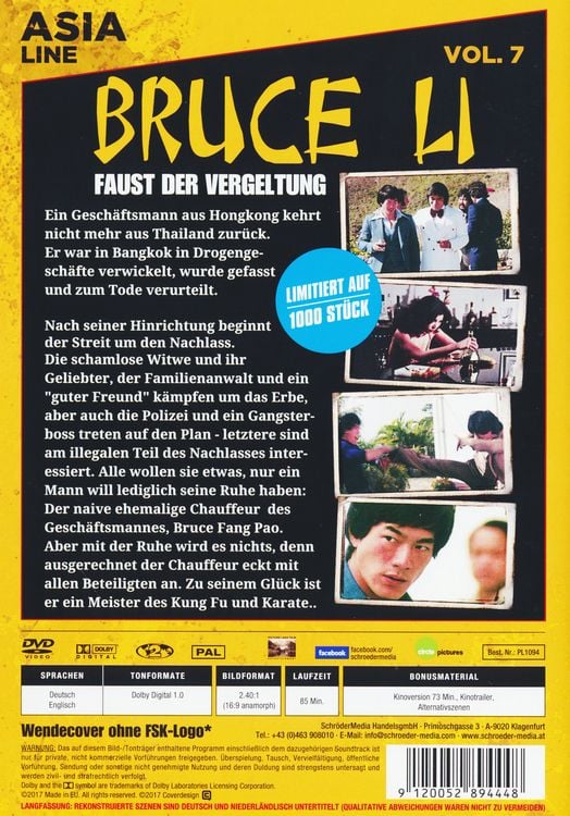 Produktbild: Bruce Li - Faust der Vergeltung - Asia Line [LE]