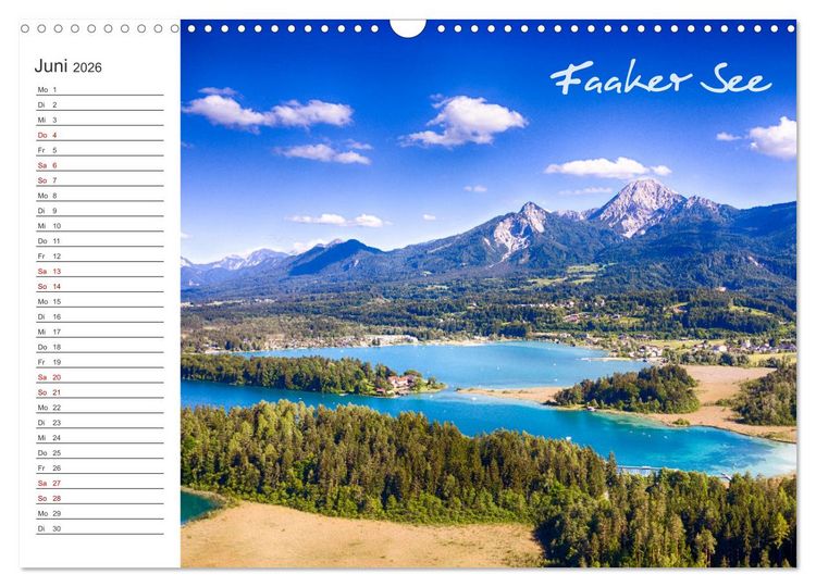 Produktbild: Wundersch&ouml;nes K&auml;rnten. Landschaft und Seen. (Wandkalender 2026 DIN A3 quer), CALVENDO Monatskalender