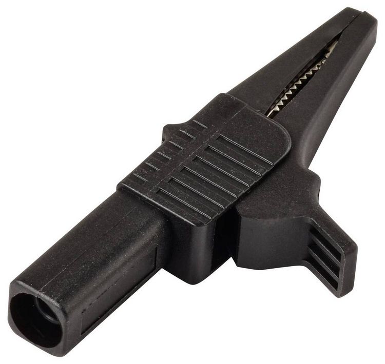 Produktbild: VOLTCRAFT MSK-125 Krokodilklemme kurz CAT II 300V 10A Schwarz