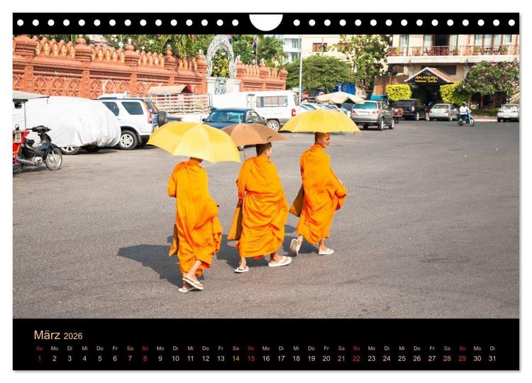 Produktbild: EXOTISCHES S&Uuml;DOSTASIEN (Wandkalender 2026 DIN A4 quer), CALVENDO Monatskalender
