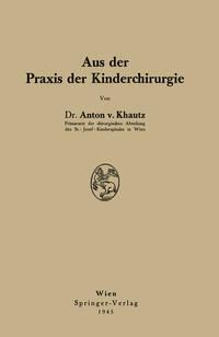 Produktbild: Aus der Praxis der Kinderchirurgie