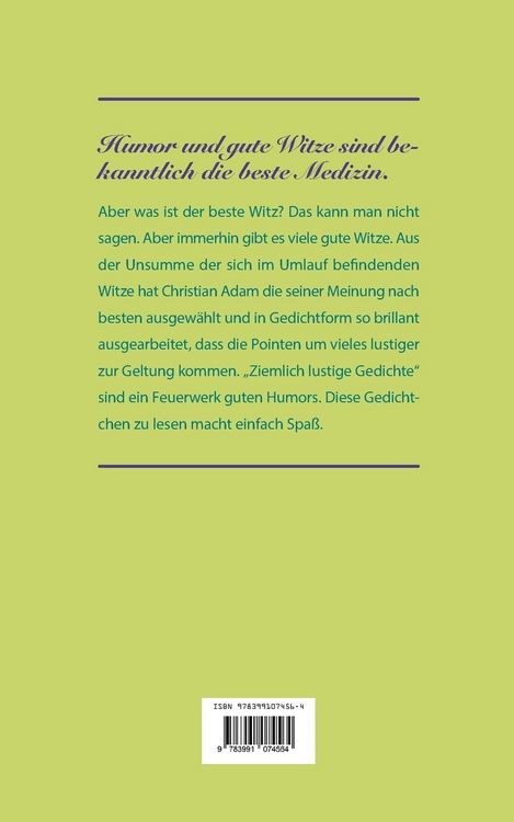 Produktbild: Ziemlich lustige Gedichte