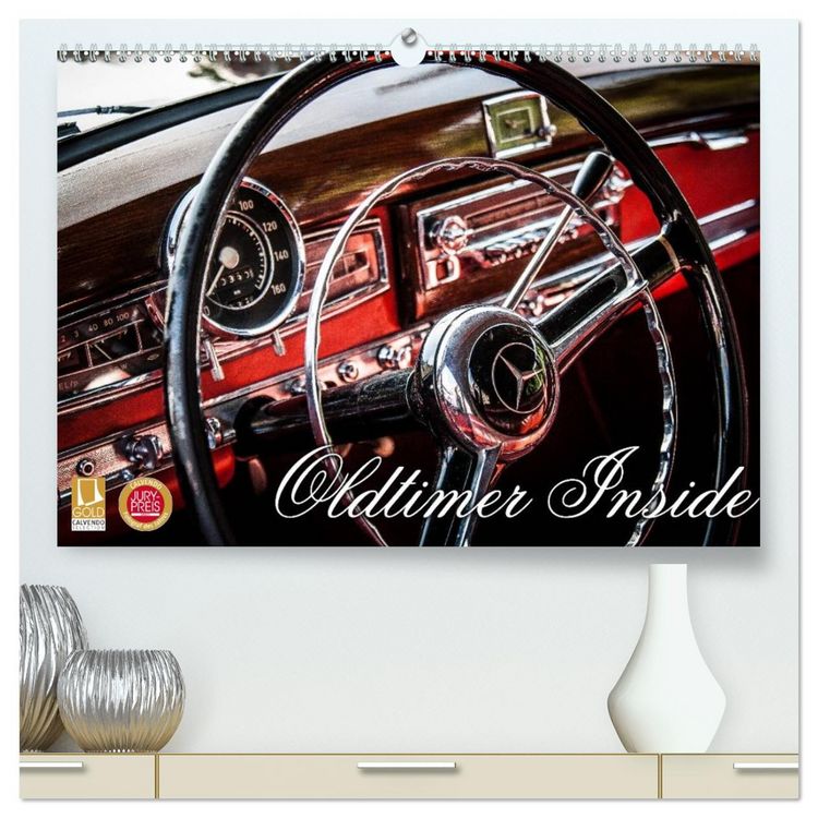 Produktbild: Oldtimer inside (hochwertiger Premium Wandkalender 2026 DIN A2 quer), Kunstdruck in Hochglanz