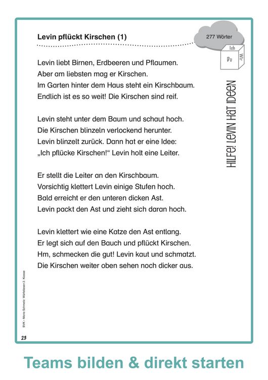Produktbild: W&uuml;rfellesen &ndash; 2. Klasse