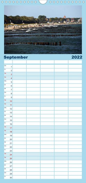 Produktbild: Familienplaner K&uuml;hlungsborn (Wandkalender 2022 , 21 cm x 45 cm, hoch)