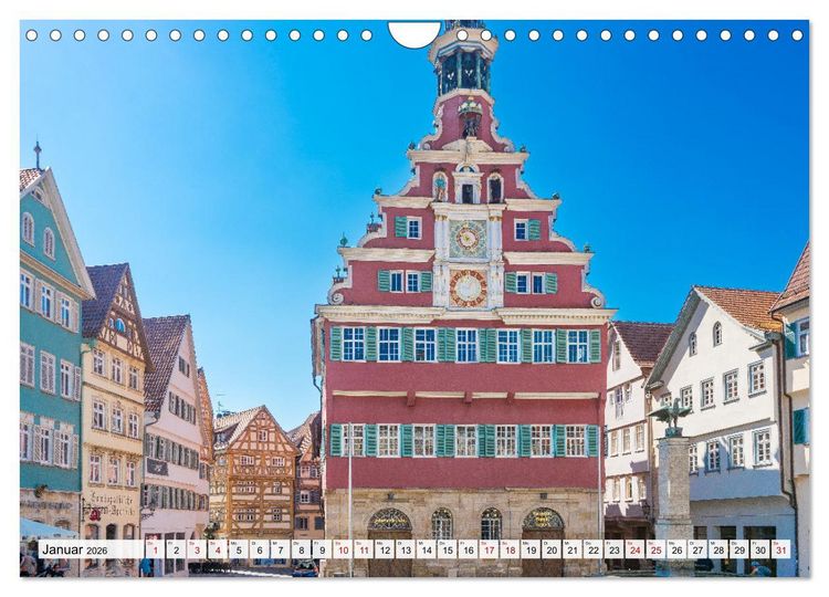 Produktbild: Ein Spaziergang durch Esslingen (Wandkalender 2026 DIN A4 quer), CALVENDO Monatskalender