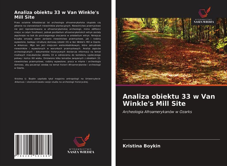 Produktbild: Analiza obiektu 33 w Van Winkle's Mill Site