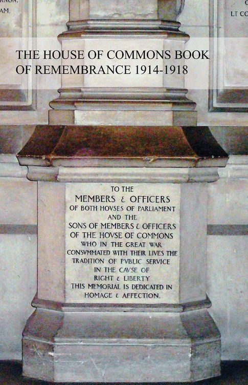 Produktbild: The House Of Commons Book Of Remembrance 1914-1918