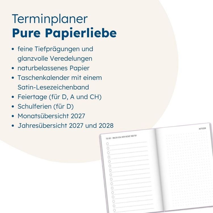 Produktbild: Terminplaner Letterart 2027 Big Plans