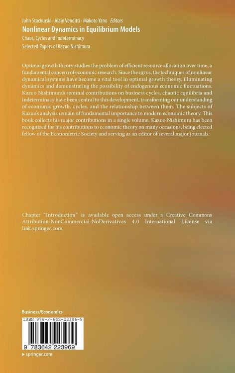 Produktbild: Nonlinear Dynamics in Equilibrium Models