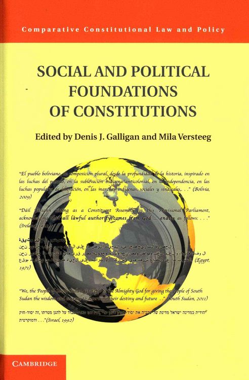 Produktbild: Social and Political Foundations of Constitutions