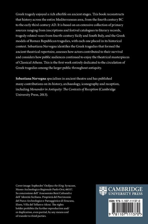 Produktbild: The Performance Reception of Greek Tragedy in Ancient Theatres