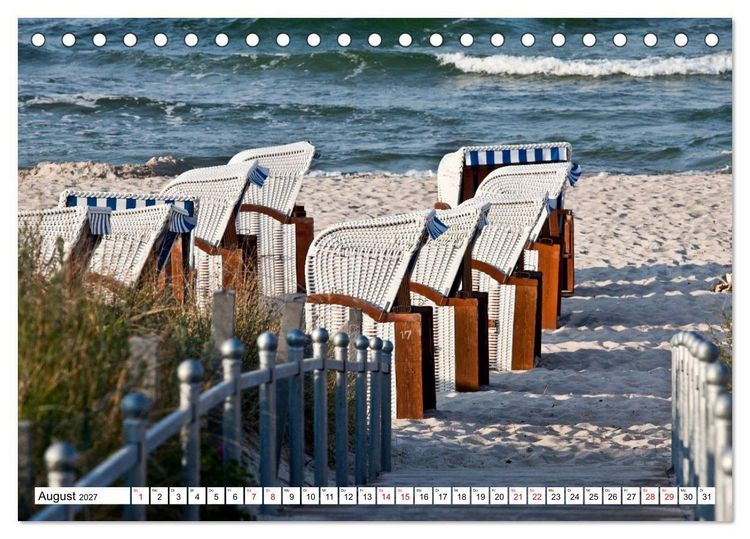 Produktbild: R&uuml;gen und Hiddensee - Momente einer Reise (Tischkalender 2027 DIN A5 quer), CALVENDO Monatskalender
