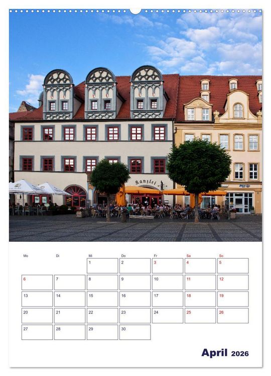 Produktbild: Welterbe Naumburg (Wandkalender 2026 DIN A2 hoch), CALVENDO Monatskalender