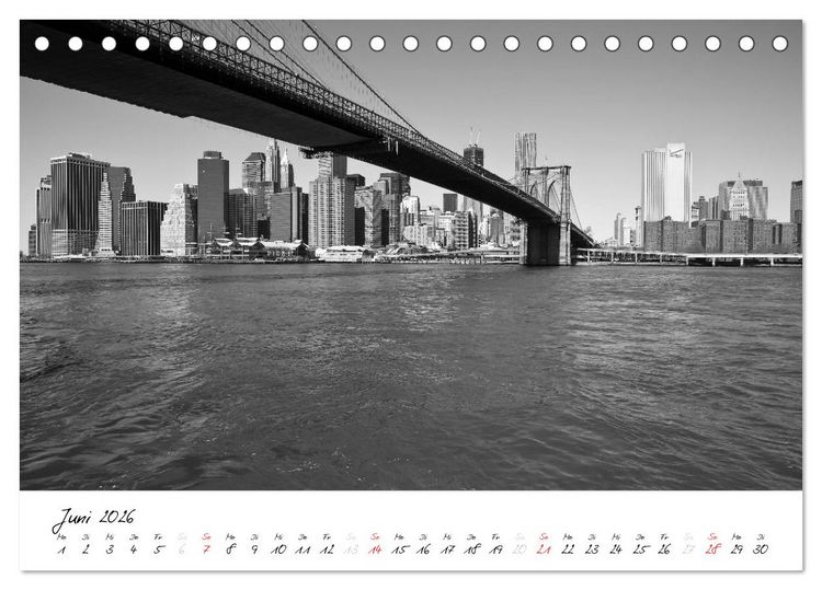 Produktbild: New York &ndash; The Big Apple (Tischkalender 2026 DIN A5 quer), CALVENDO Monatskalender