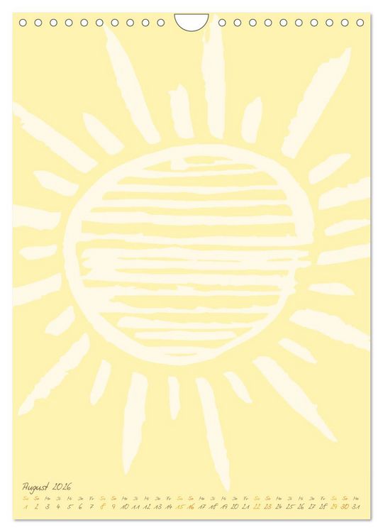 Produktbild: FOTOS & BASTELN - Always the Sun (Wandkalender 2026 DIN A4 hoch), CALVENDO Monatskalender