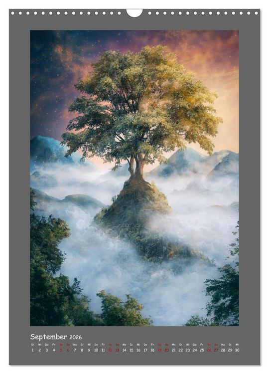 Produktbild: Yggdrasil - Der Baum des Lebens (Wandkalender 2026 DIN A3 hoch), CALVENDO Monatskalender
