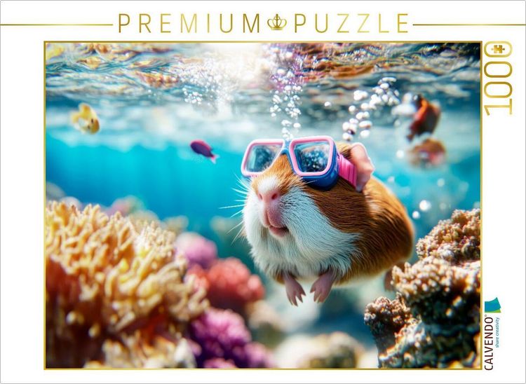 Produktbild: CALVENDO Puzzle Tauchabenteuer | 1000 Teile Lege-Gr&ouml;&szlig;e 64x48cm Foto-Puzzle f&uuml;r gl&uuml;ckliche Stunden