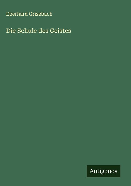 Produktbild: Die Schule des Geistes