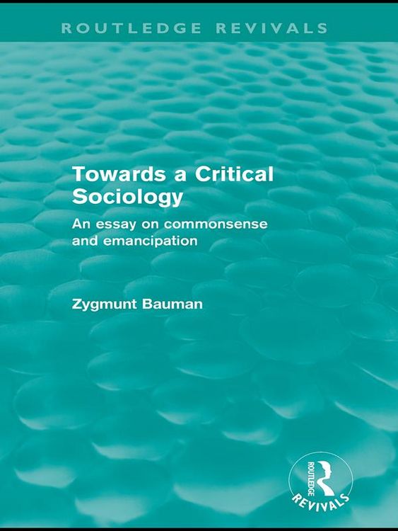 Produktbild: Towards a Critical Sociology (Routledge Revivals)