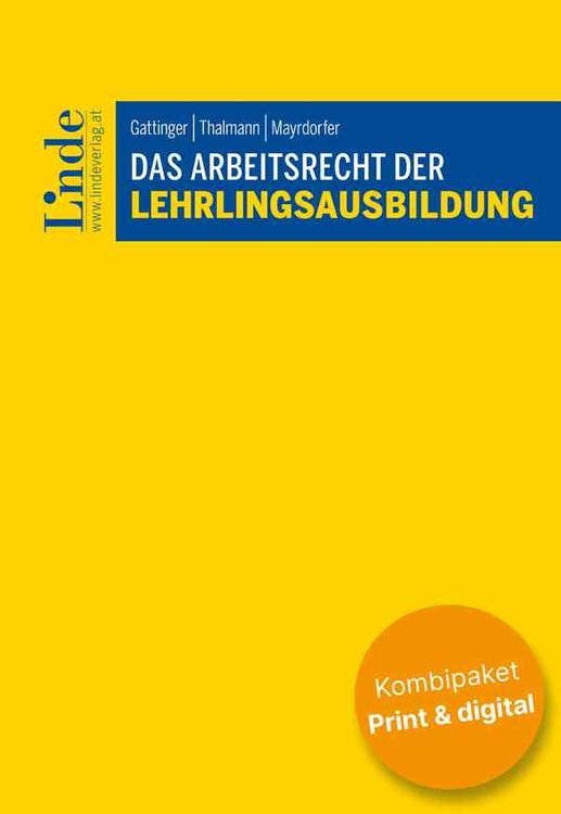 Produktbild: Das Arbeitsrecht der Lehrlingsausbildung (Kombi Print&digital)