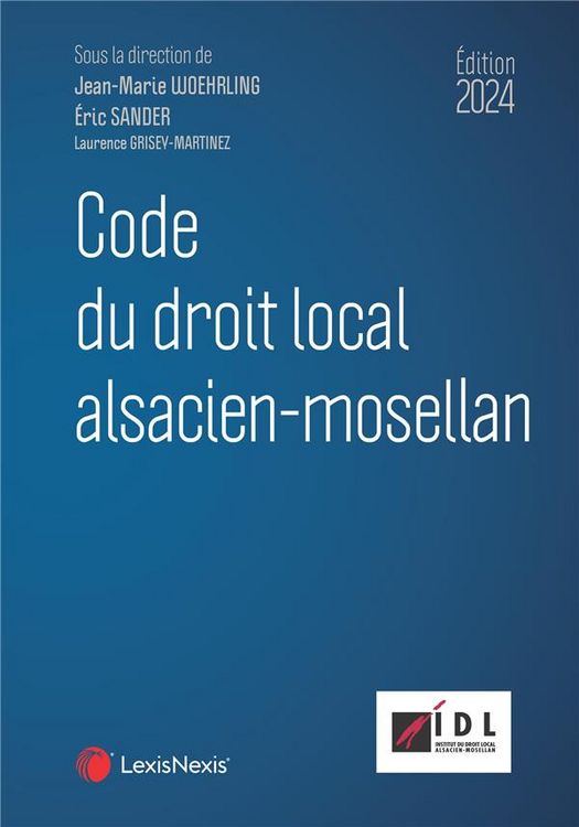 Produktbild: Code du droit local alsacien