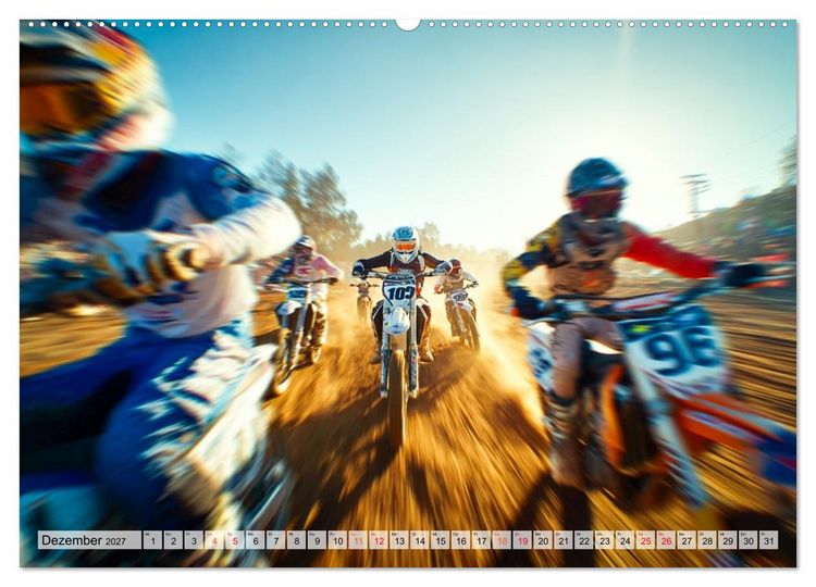 Produktbild: MX - Motocross - Impressionen (Wandkalender 2027 DIN A2 quer), CALVENDO Monatskalender