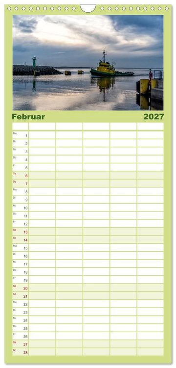 Produktbild: Familienplaner 2027 - Reise entlang der polnischen Oststee mit 5 Spalten (Wandkalender, 21 x 45 cm) CALVENDO