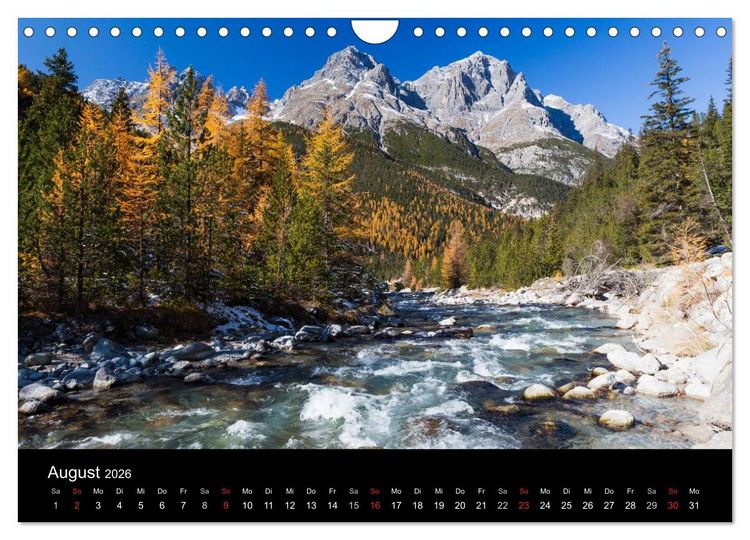 Produktbild: Momente der Sehnsucht: Schweizer Bergwelten (Wandkalender 2026 DIN A4 quer), CALVENDO Monatskalender