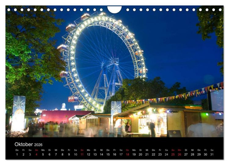 Produktbild: Wien (Wandkalender 2026 DIN A4 quer), CALVENDO Monatskalender