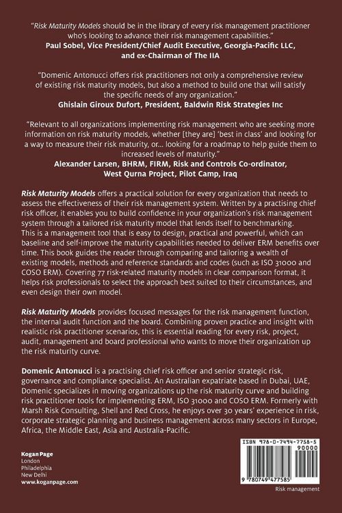 Produktbild: Risk Maturity Models