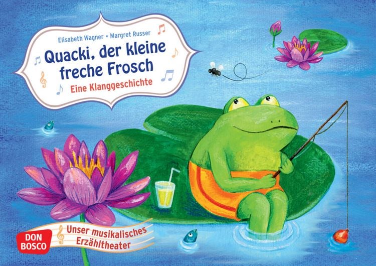 Produktbild: Quacki, der kleine freche Frosch. Kamishibai Bildkartenset