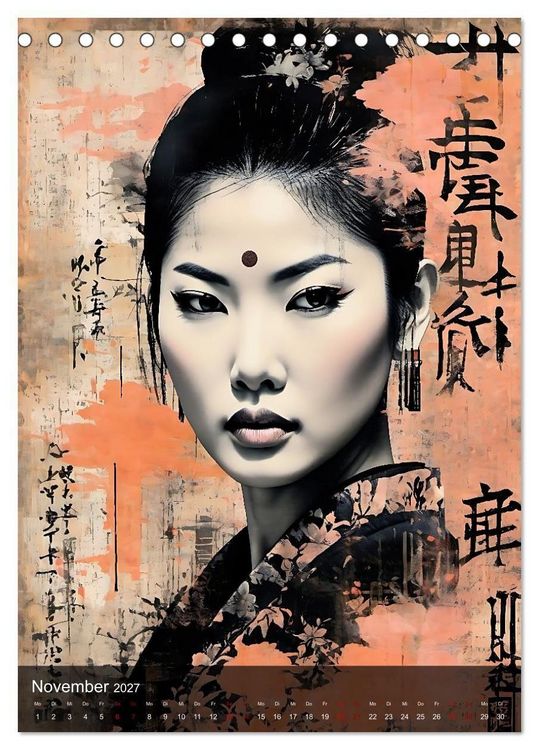 Produktbild: Geisha - Asian Spirit (Tischkalender 2027 DIN A5 hoch), CALVENDO Monatskalender