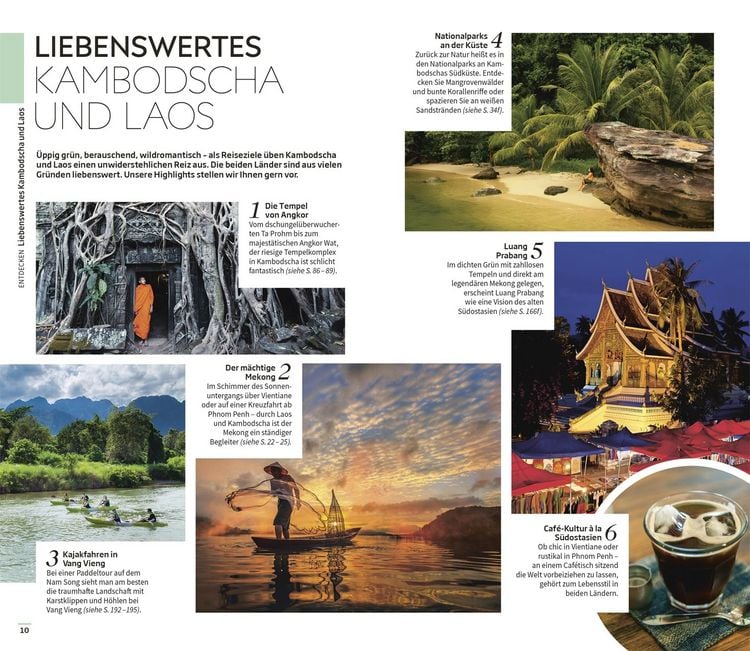 Produktbild: Vis-&agrave;-Vis Reisef&uuml;hrer Kambodscha & Laos