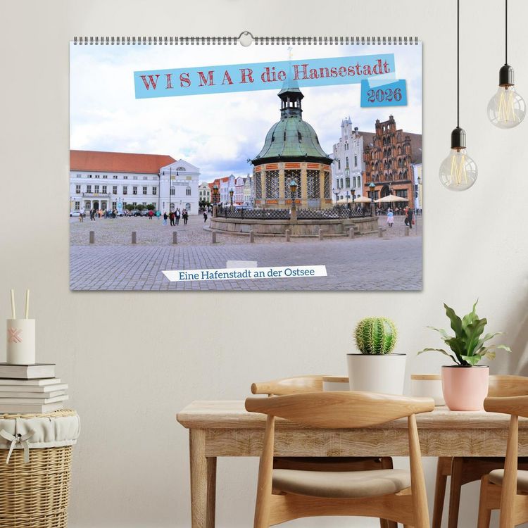 Produktbild: WISMAR die Hanststadt (Wandkalender 2026 DIN A2 quer), CALVENDO Monatskalender