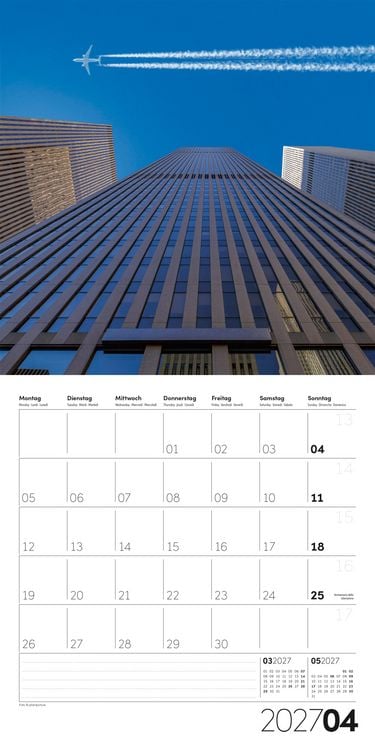 Produktbild: Die Farbe Blau Kalender 2027 - 30x30 - Art12