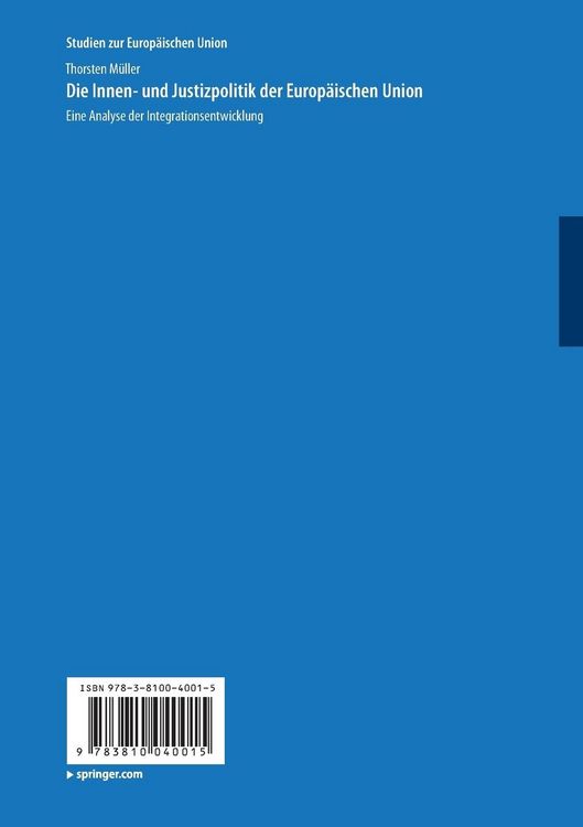 Produktbild: Die Innen- und Justizpolitik der Europ&auml;ischen Union